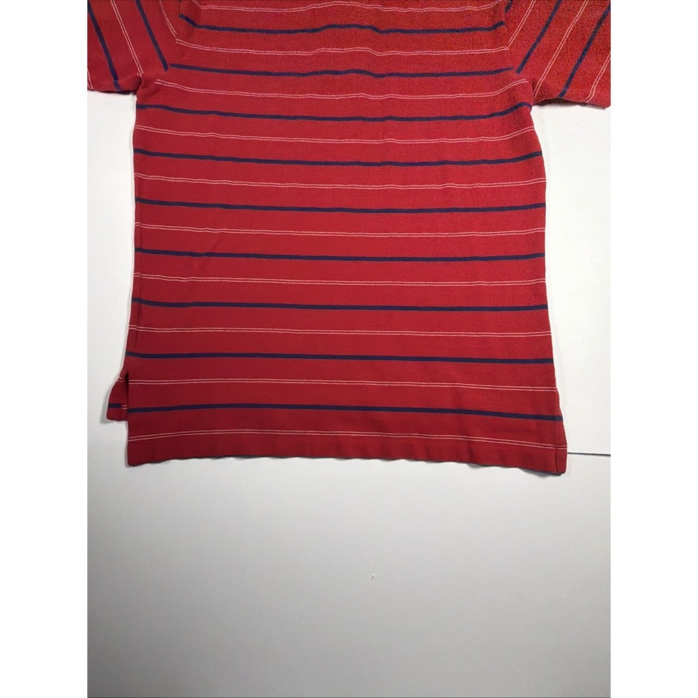 Polo Ralph Lauren Striped Polo Shirt Short Sleeve Preppy Mens Size L - Picture 6 of 7